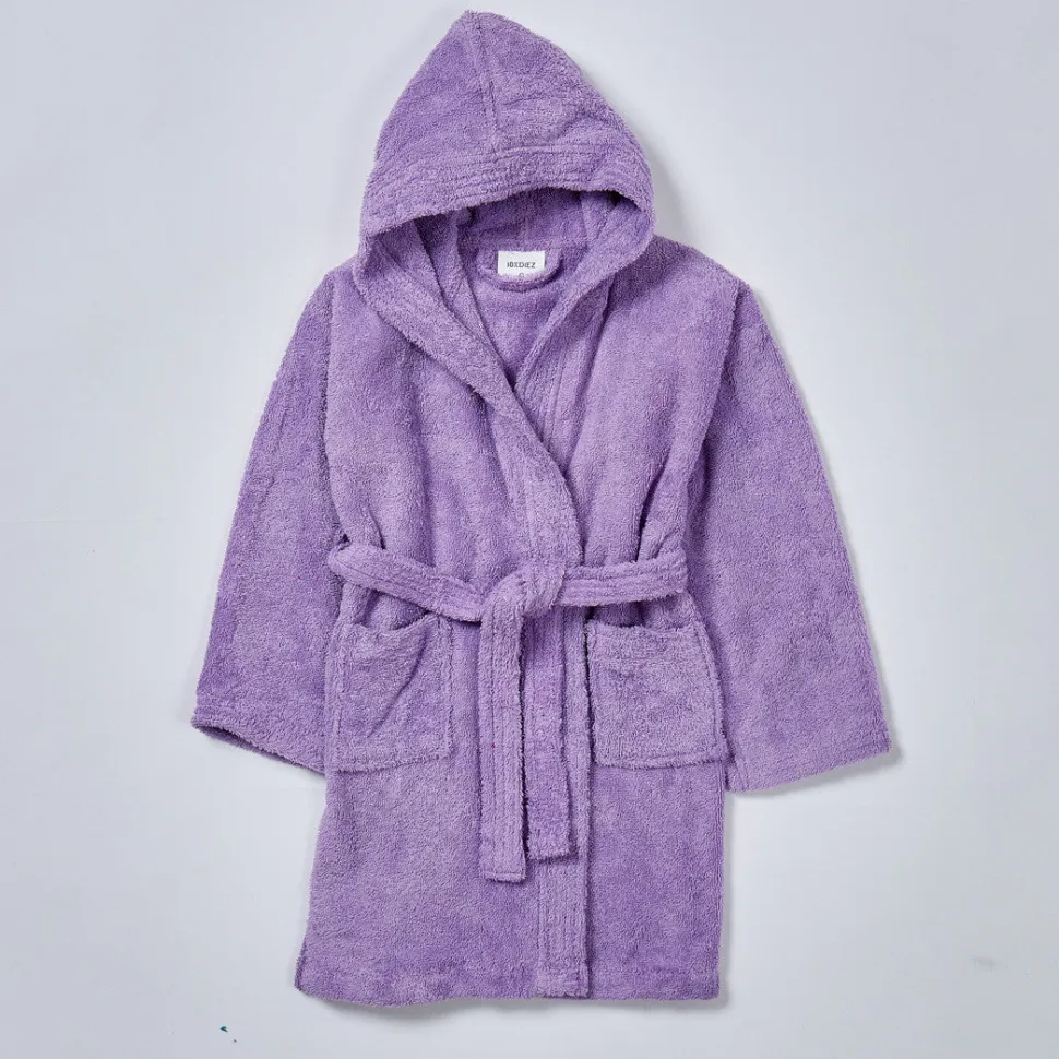 Albornoz infantil lavanda