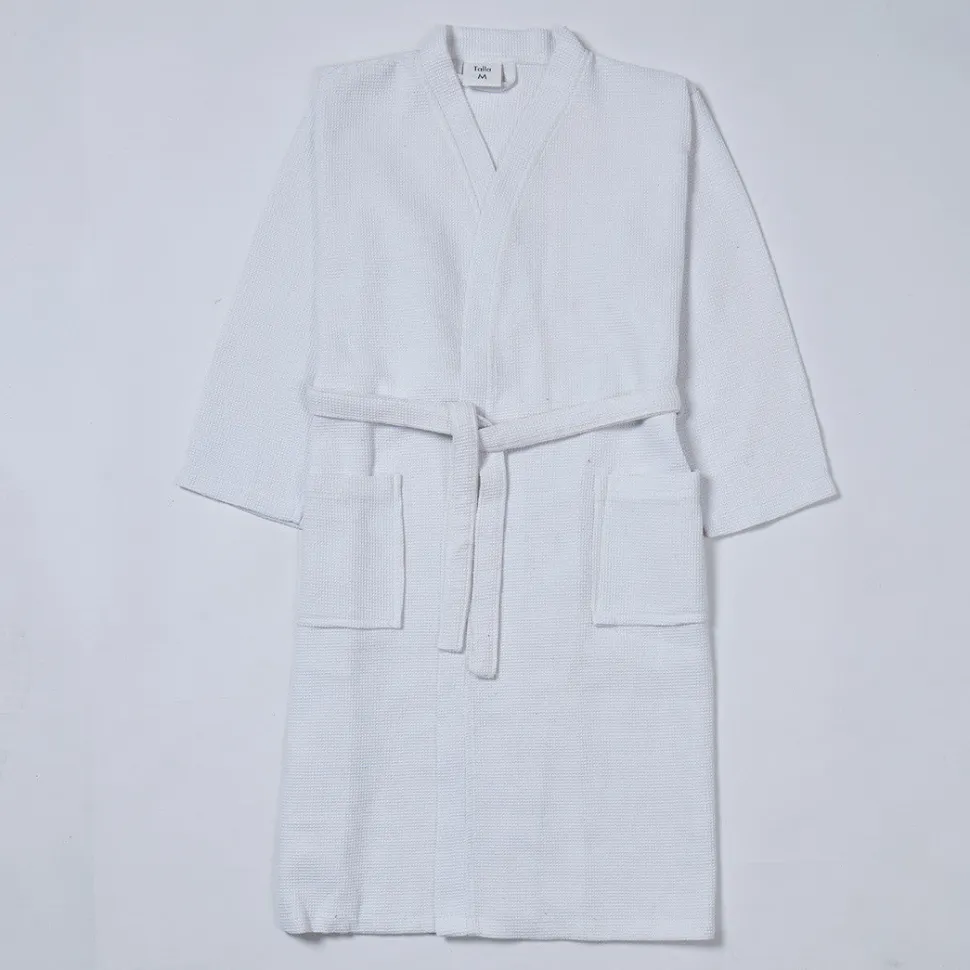 Albornoz kimono nido de abeja