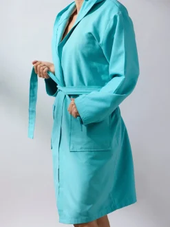 Albornoz microfibra adulto menta