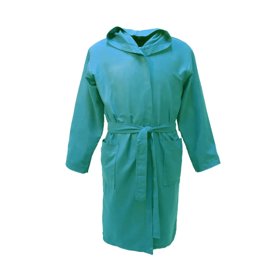 Albornoz microfibra infantil verde menta