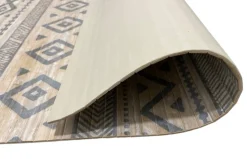 Alfombra Bambú Etnic Blanco-Gris