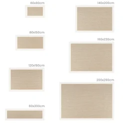 Alfombra tejido de vinilo Beige-Blanco