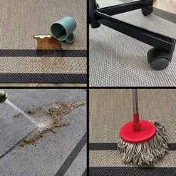 Alfombra tejido de vinilo Gris-Gris