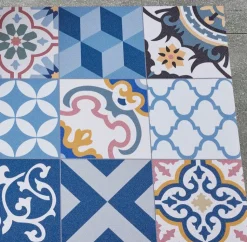 Alfombra vinílica hidráulica Patch Azul