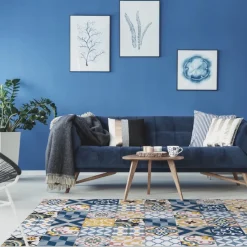 Alfombra vinílica hidráulica Patch Azul