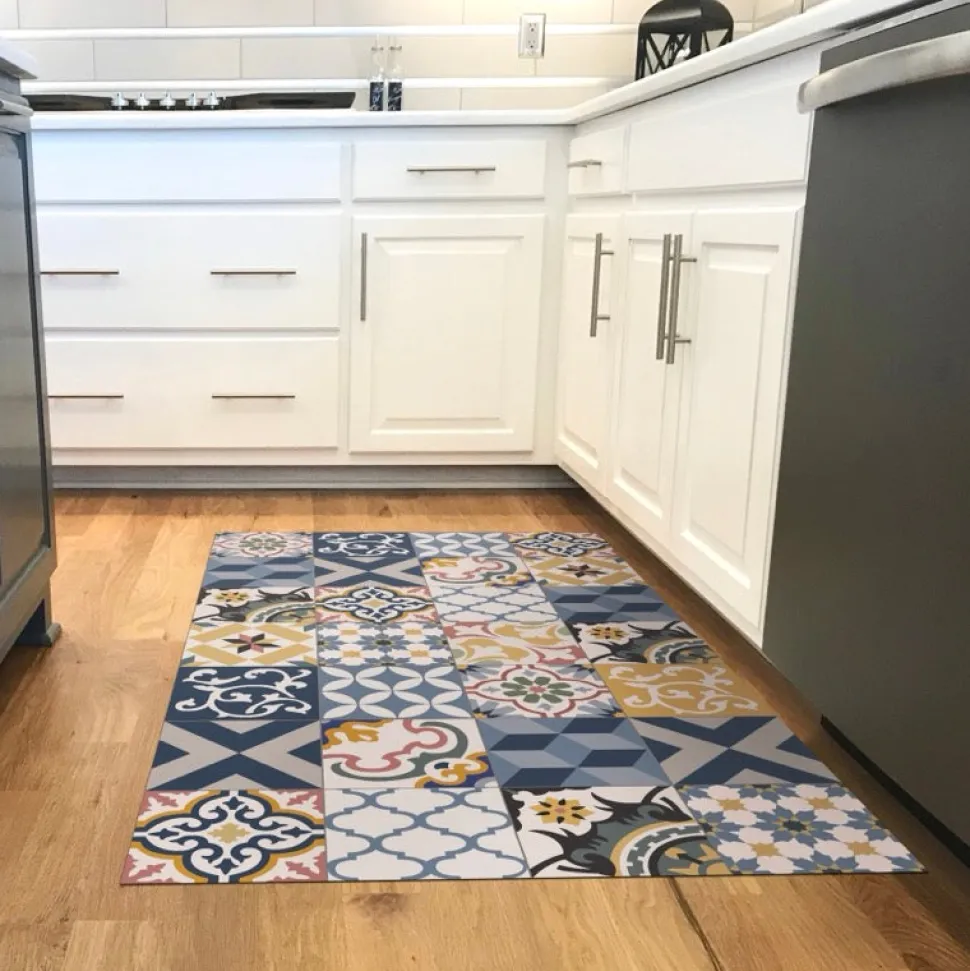 Alfombra vinílica hidráulica Patch Azul