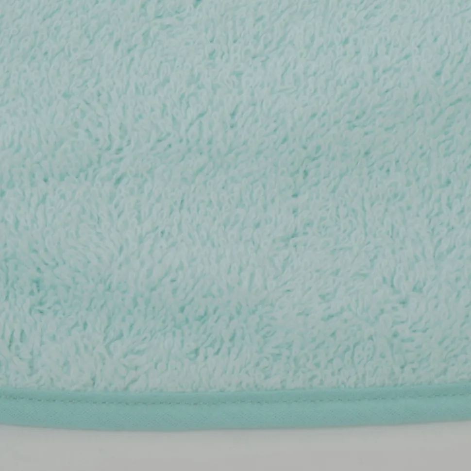 Babero rizo plastico con goma verde
