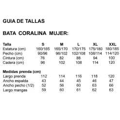 Bata coralina estampado hojas mujer