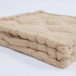 Cojín de suelo cotton beige