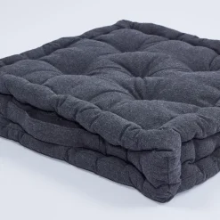Cojín de suelo cotton carbón