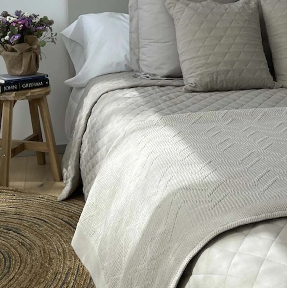 Colcha algodón 1391 beige