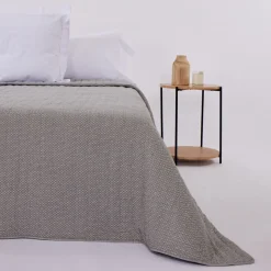 Colcha algodón Harper gris