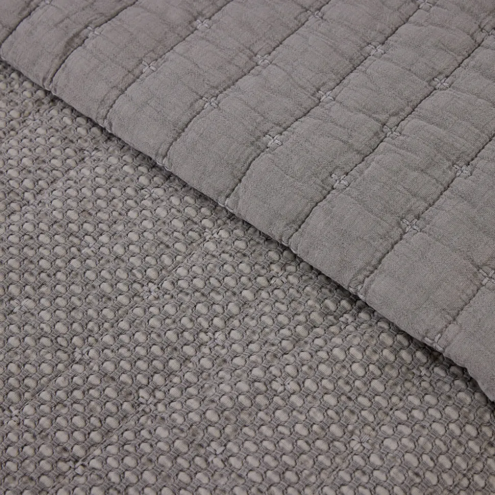 Colcha algodón Harper gris