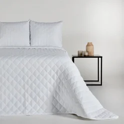 Colcha boutie microfibra deluxe blanco