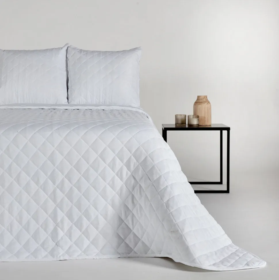 Colcha boutie microfibra deluxe blanco