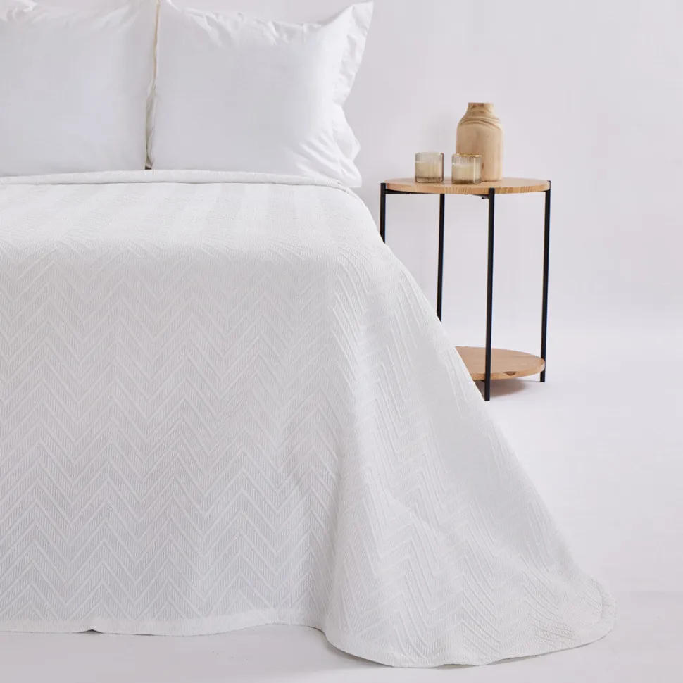 Colcha jacquard 1090 blanco