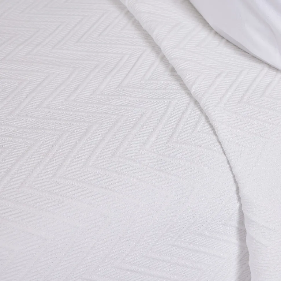 Colcha jacquard 1090 blanco