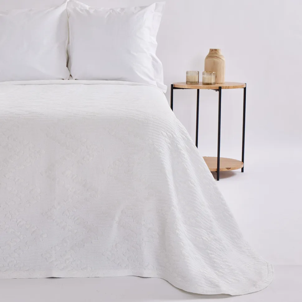 Colcha jacquard 1359 blanco