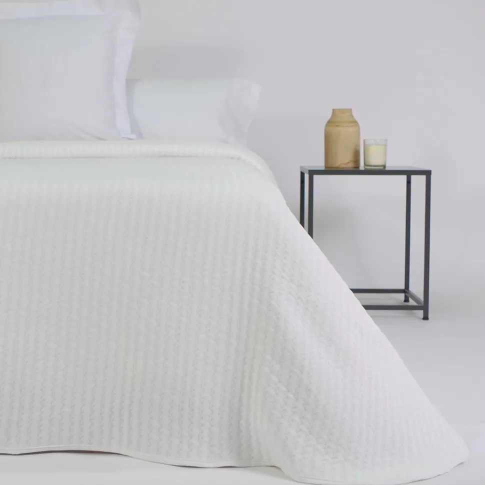 Colcha jacquard 360 blanco