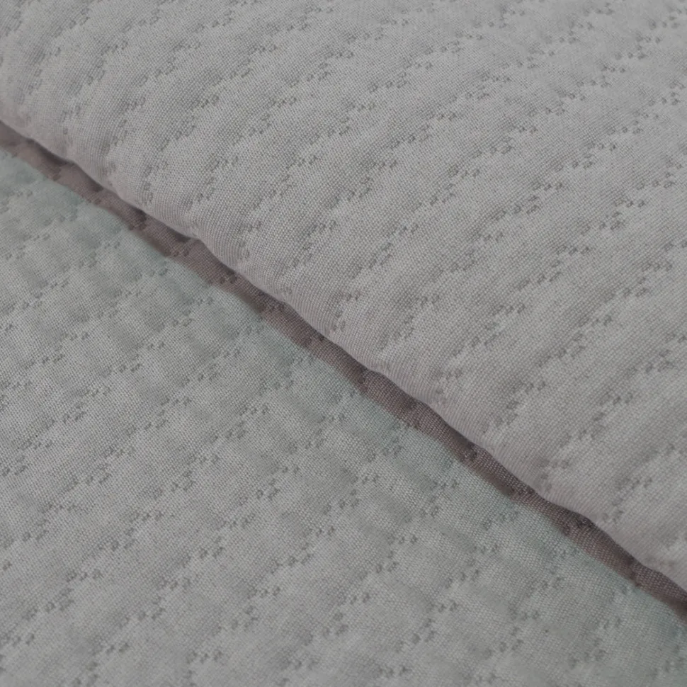 Colcha jacquard 360 gris