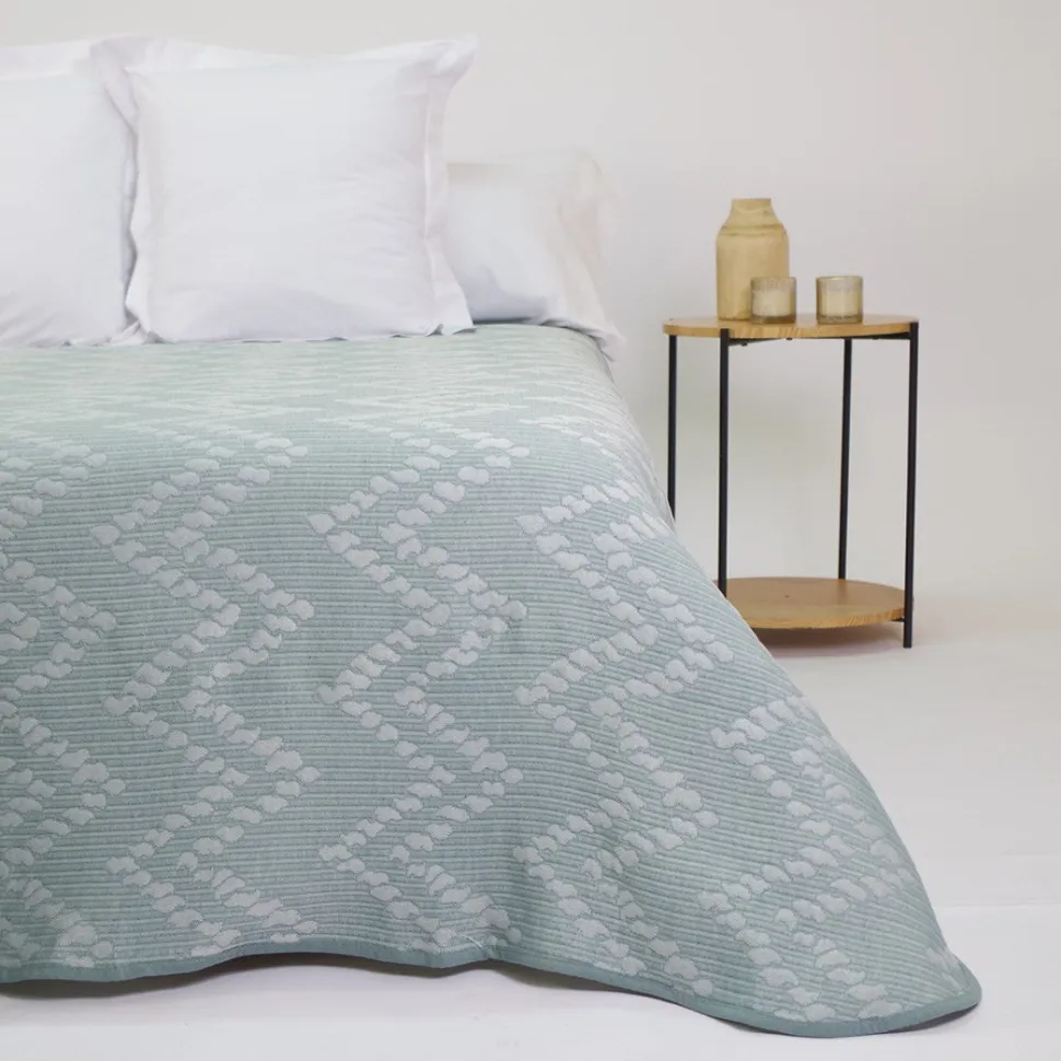 Colcha jacquard 1359 jade