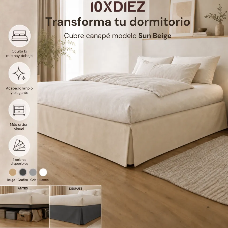 Cubre canapé sun beige