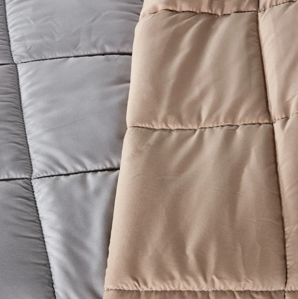 Edredón invierno liso Gris-Beige Micro
