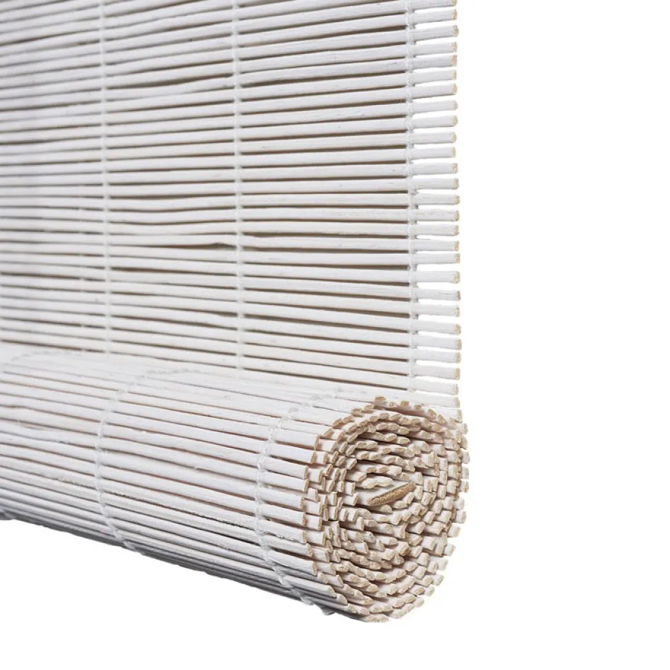 Estor Enrollable Bambú Natural Yeso