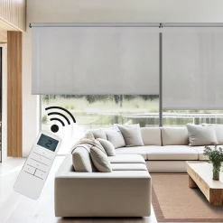 Estor enrollable motorizado Screen solar premium Gris