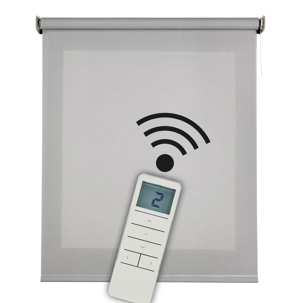 Estor enrollable motorizado Screen solar premium Gris