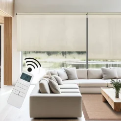 Estor enrollable motorizado Screen solar premium Lino