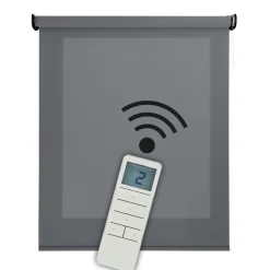 Estor enrollable motorizado Screen solar premium Grafito