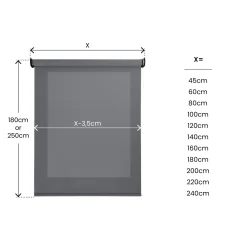 Estor enrollable motorizado Screen solar premium Grafito
