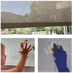 Estor enrollable motorizado Screen solar premium Grafito