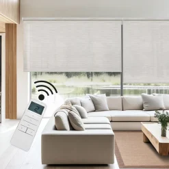 Estor enrollable motorizado Screen solar premium Textura Gris
