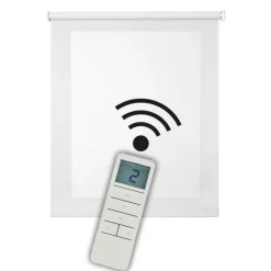 Estor enrollable motorizado Screen Blanco