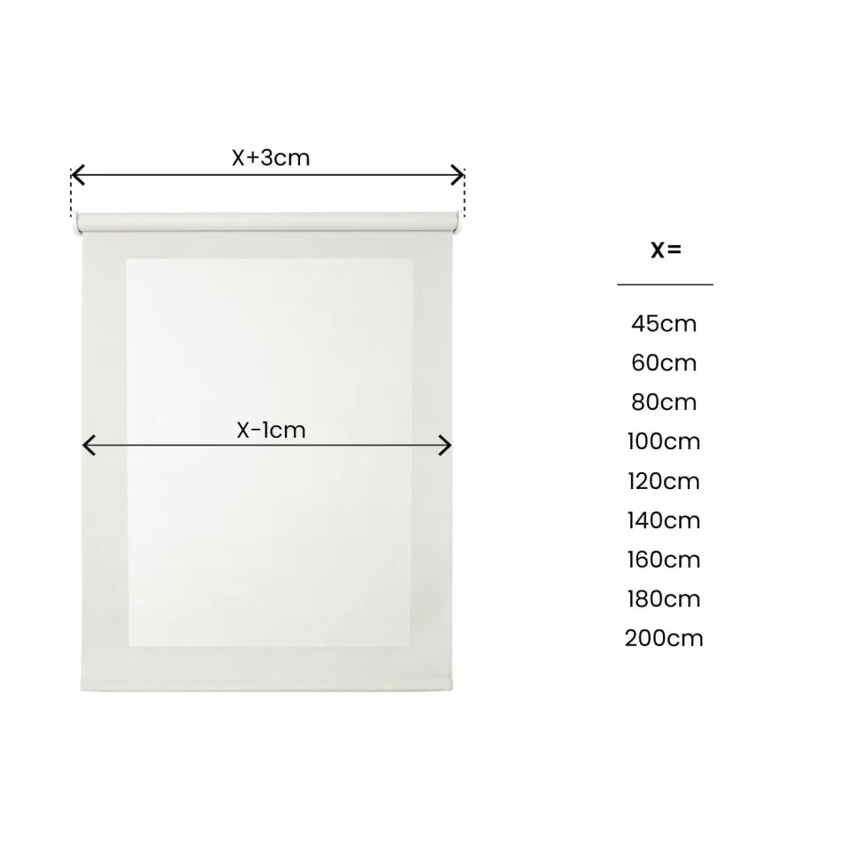 Estor enrollable motorizado Screen Blanco