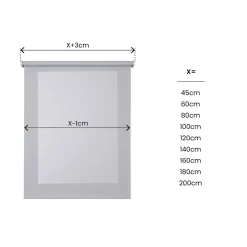 Estor enrollable motorizado Screen Gris