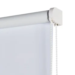 Estor enrollable Opaco loneta Blanco puro