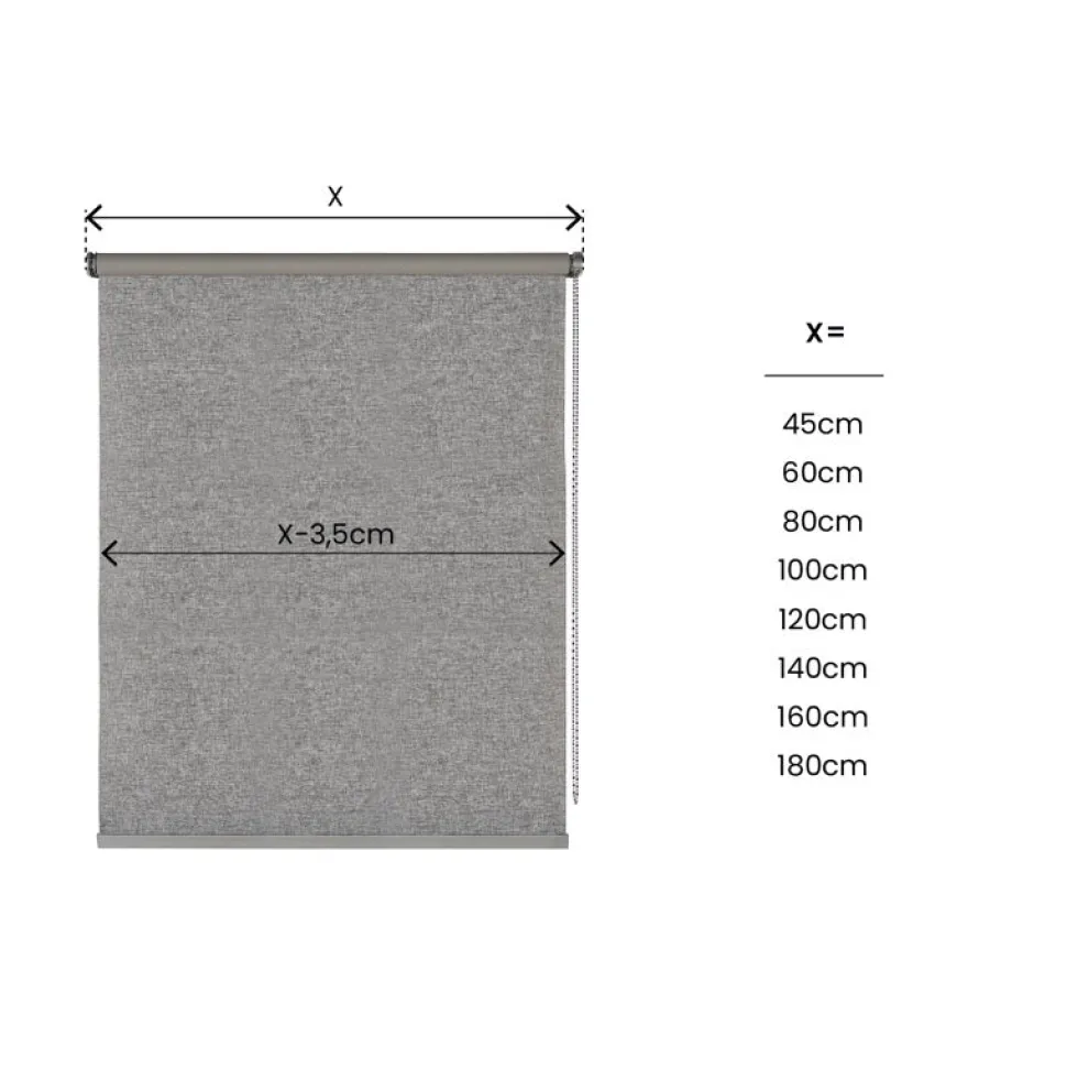 Estor enrollable Opaco premium Texture Gris