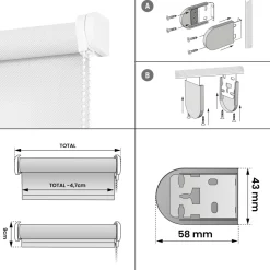 Estor enrollable Screen Blanco