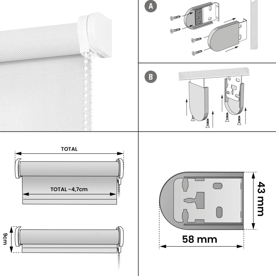 Estor enrollable Screen Blanco