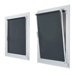 Estor enrollable Sin Taladrar Opaco Gris