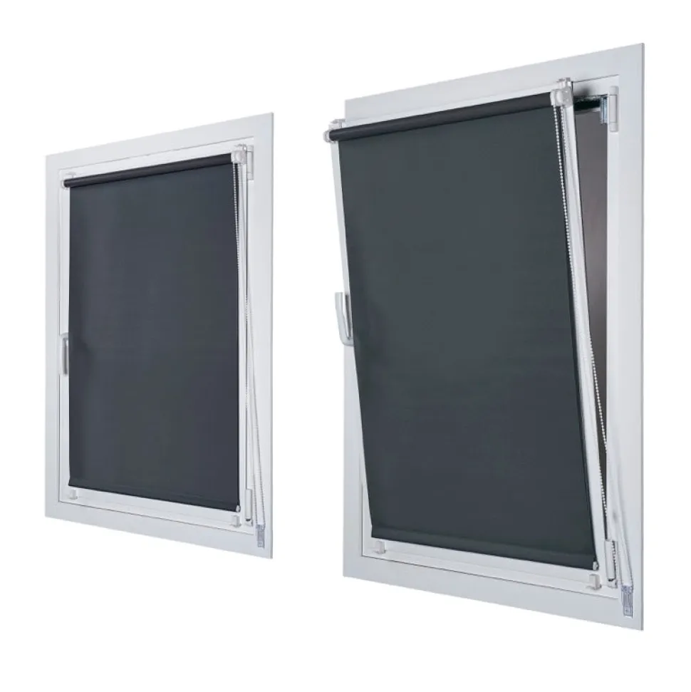 Estor enrollable Sin Taladrar Opaco Gris