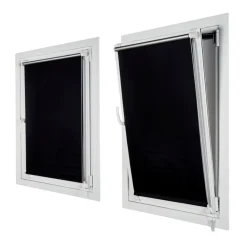 Estor enrollable Sin Taladrar Opaco Reflect Negro