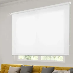 Estor enrollable Traslúcido decorativo Blanco