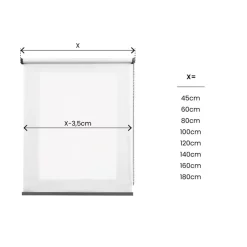 Estor enrollable Traslúcido premium Blanco