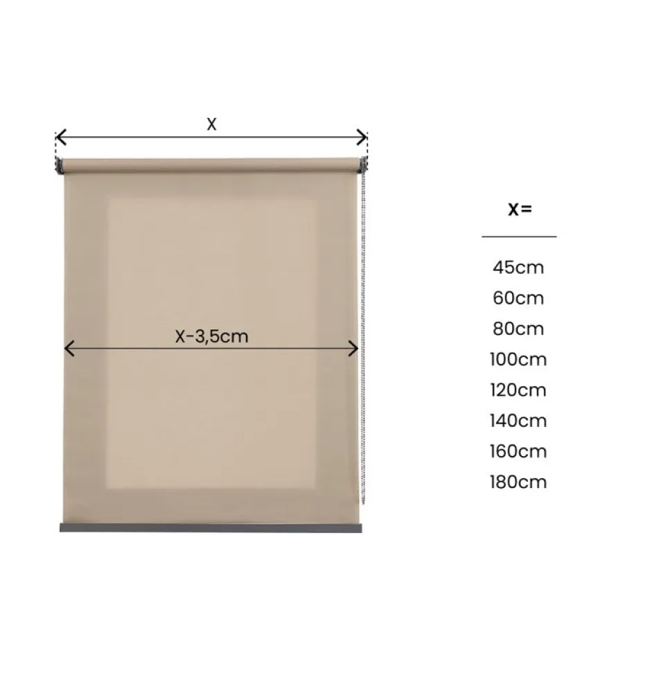 Estor enrollable Traslúcido premium Camel