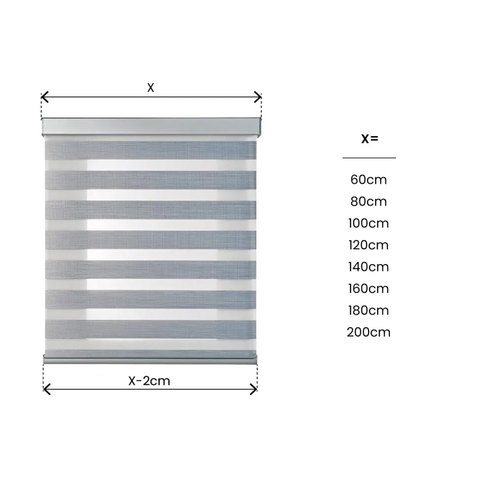 Estor motorizado Noche & Día Premium Voile Plata