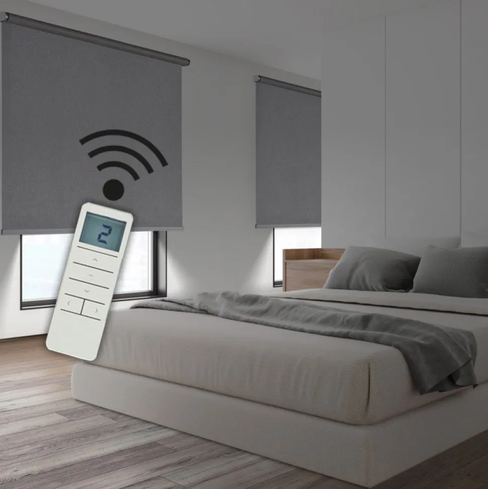 Estor motorizado Opaco premium Texture Gris